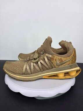 Nike Shox Gravity Metallic Gold Floral Womens 9 Running Shoes Toggle AQ8554-700